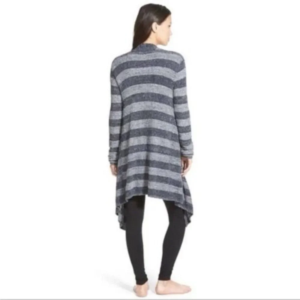 Barefoot Dreams Stripe‎ Waterfall Sweater Cardigan